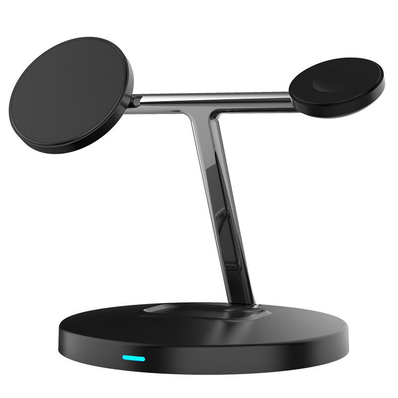 15W 3 In 1Magnetic Wireless Charger Stand Fast Charging Dock Bracket Suitable Watch Earphone