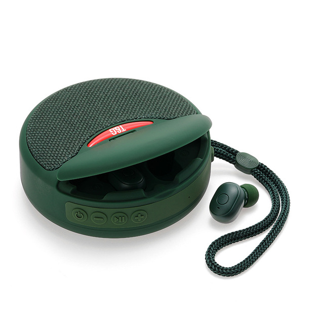 Wireless Headphones and Bluetooth Speaker Outdoor Speakers Sports In-Ear Headset with Microphone for Smartphone