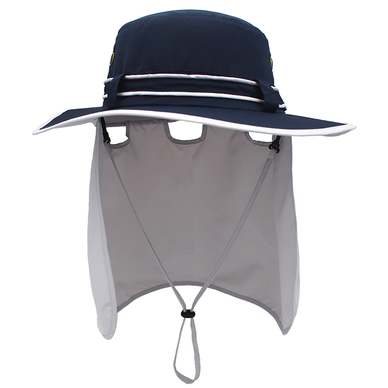 Wide Brim Men Women Bucket Hat With String Waterproof Outdoor Fishing Hunting Hat Fisherman Bone Caps Mountain Climbing Sun Hat
