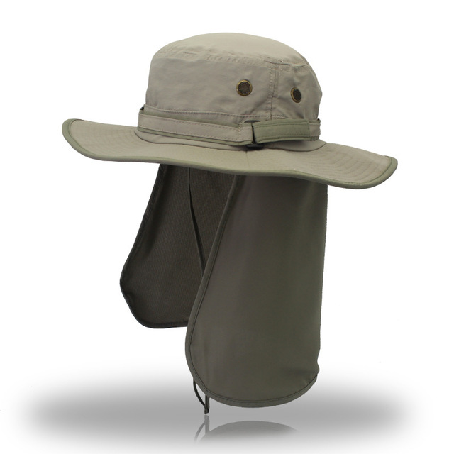 Wide Brim Men Women Bucket Hat With String Waterproof Outdoor Fishing Hunting Hat Fisherman Bone Caps Mountain Climbing Sun Hat