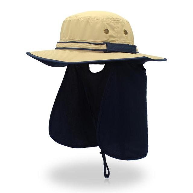 Wide Brim Men Women Bucket Hat With String Waterproof Outdoor Fishing Hunting Hat Fisherman Bone Caps Mountain Climbing Sun Hat
