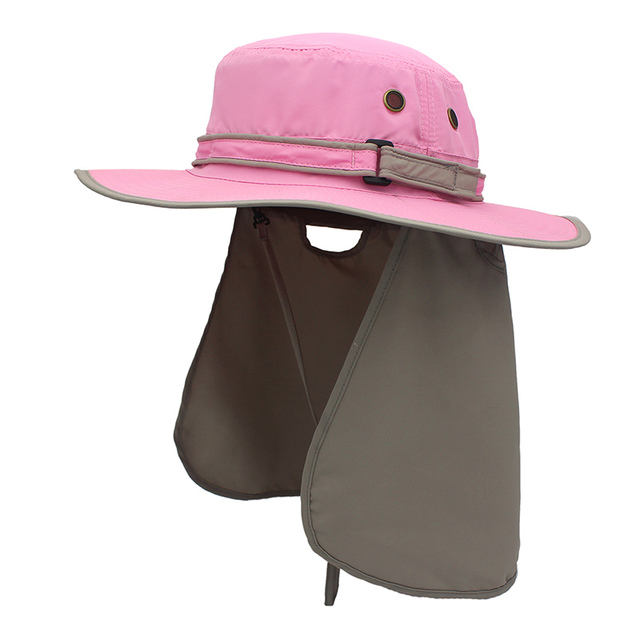 Wide Brim Men Women Bucket Hat With String Waterproof Outdoor Fishing Hunting Hat Fisherman Bone Caps Mountain Climbing Sun Hat