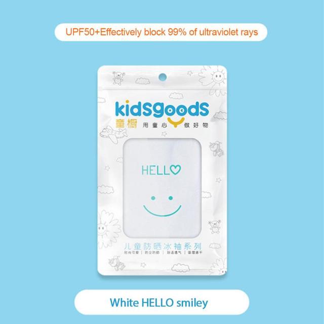 1Pair Kids Sports Cooling Arm Sleeves Ice Silk Sleeve UV Arm Cover Sunscreen Breathable Summer Sleeve For Girls Boys Ice Cuff