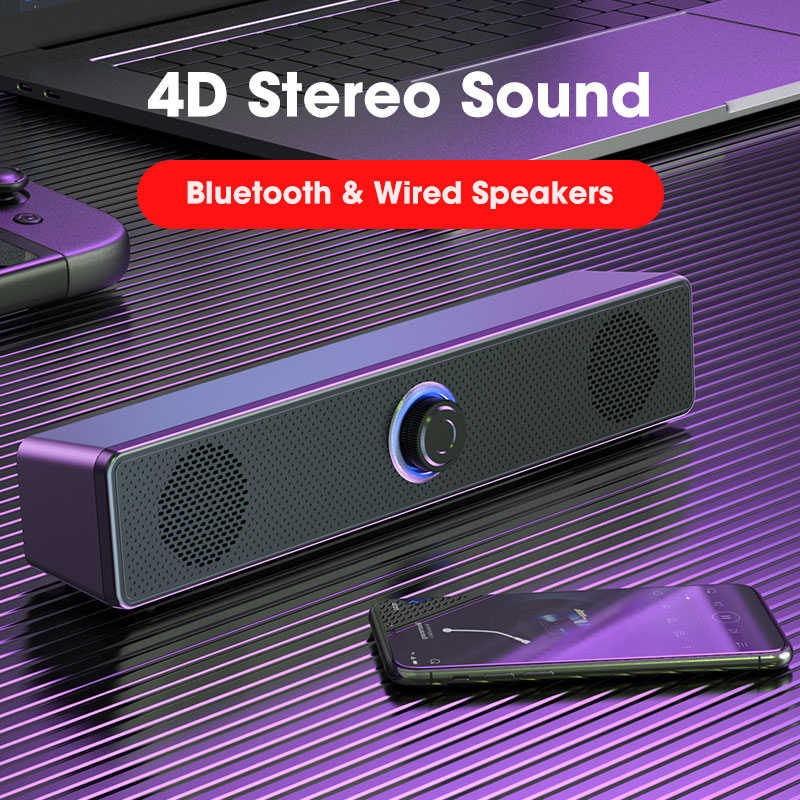 Surround Sound Bar Wired Computer Speakers Stereo Subwoofer For Desktop Laptop PC TV Mini Speaker Home Theater