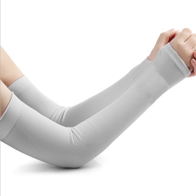 Ice Silk Sleeve Sunscreen Cuff Arm Sleeves Uv Sun Protect Anti-Slip Summer Men Women Gloves Outdoor Riding New