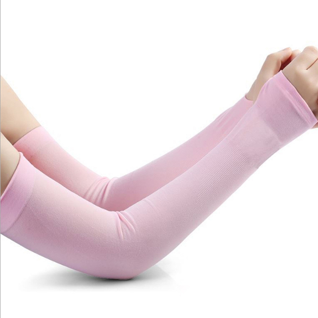 Ice Silk Sleeve Sunscreen Cuff Arm Sleeves Uv Sun Protect Anti-Slip Summer Men Women Gloves Outdoor Riding New