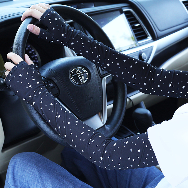 Sun Protection Cuff Unisex Breathable Gloves Ice Silk Drive Thin Long Arm Guard Shade Sleeve Cycling Sports Anti-UV Ice Sleeve