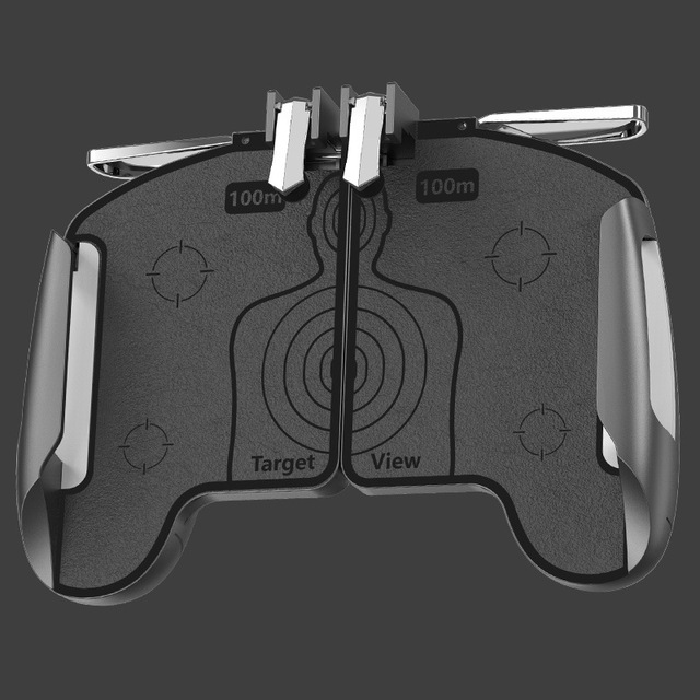 K18 Mobile Phone Gamepad Controller for PUBG Game Shooter Trigger L1 R1 ABS Metal Button for IPhone IOS Android Gaming Joystick