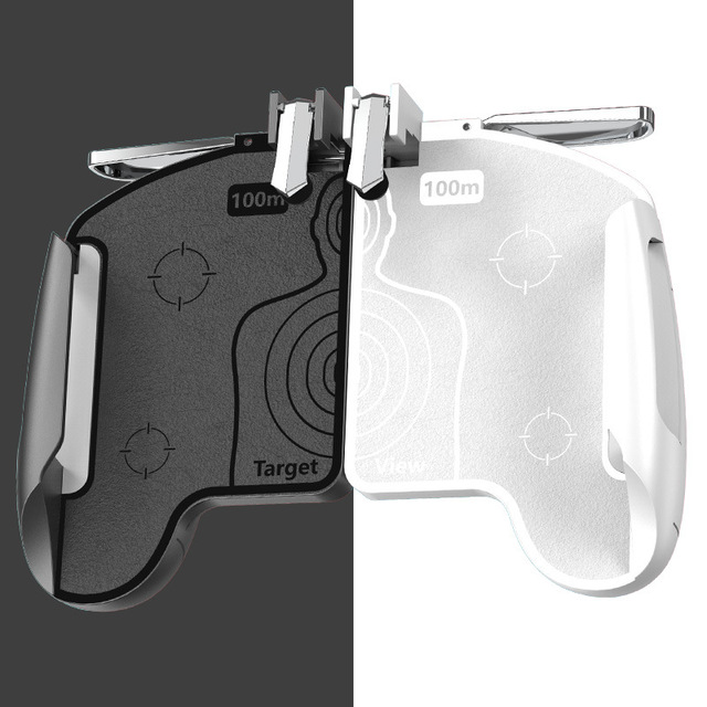 K18 Mobile Phone Gamepad Controller for PUBG Game Shooter Trigger L1 R1 ABS Metal Button for IPhone IOS Android Gaming Joystick