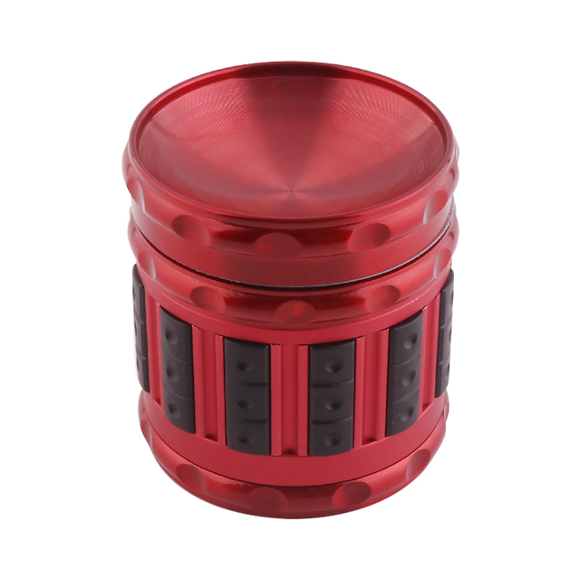 Zinc Alloy Smoke Grinder Hollow Carved  4layers Shisha Tobacco Cigar Herb Crusher Smoke Pipe Metal Grinder  kitchen supplies