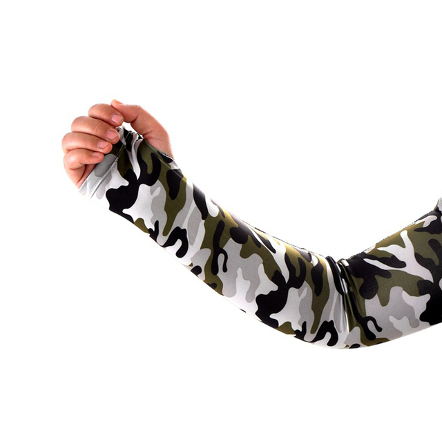 Sports Arm Sleeves On Hand Sun UV Protection Cycling Fishing Running Ice Silk Long Tattoo Sleeve Anti-Sunburn Cuff Cover