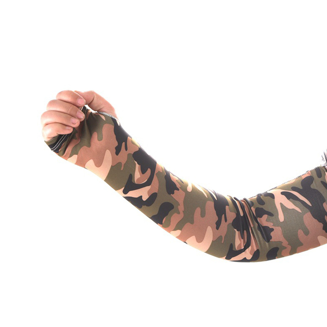 Sports Arm Sleeves On Hand Sun UV Protection Cycling Fishing Running Ice Silk Long Tattoo Sleeve Anti-Sunburn Cuff Cover