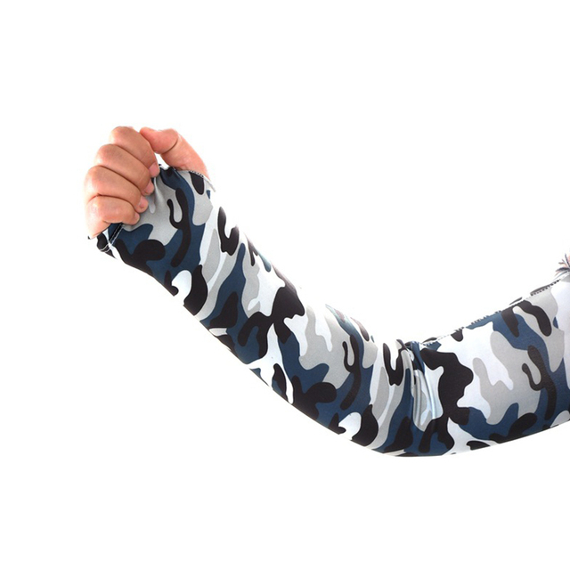 Sports Arm Sleeves On Hand Sun UV Protection Cycling Fishing Running Ice Silk Long Tattoo Sleeve Anti-Sunburn Cuff Cover