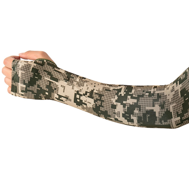 Sports Arm Sleeves On Hand Sun UV Protection Cycling Fishing Running Ice Silk Long Tattoo Sleeve Anti-Sunburn Cuff Cover