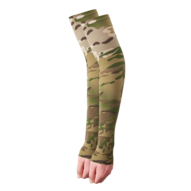 Tactical Camouflage Sports Arm Sleeve Basketball Cycling Arm Warmer Summer Running Fishing UV Sun Protection Cuff Cover