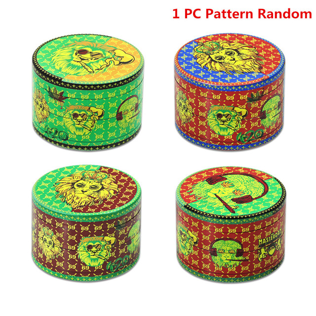 Zinc Alloy Tobacco Herb Grinder Metal Smoking Herbal Grinder Crusher Smoke Accessoires kitchen supplies