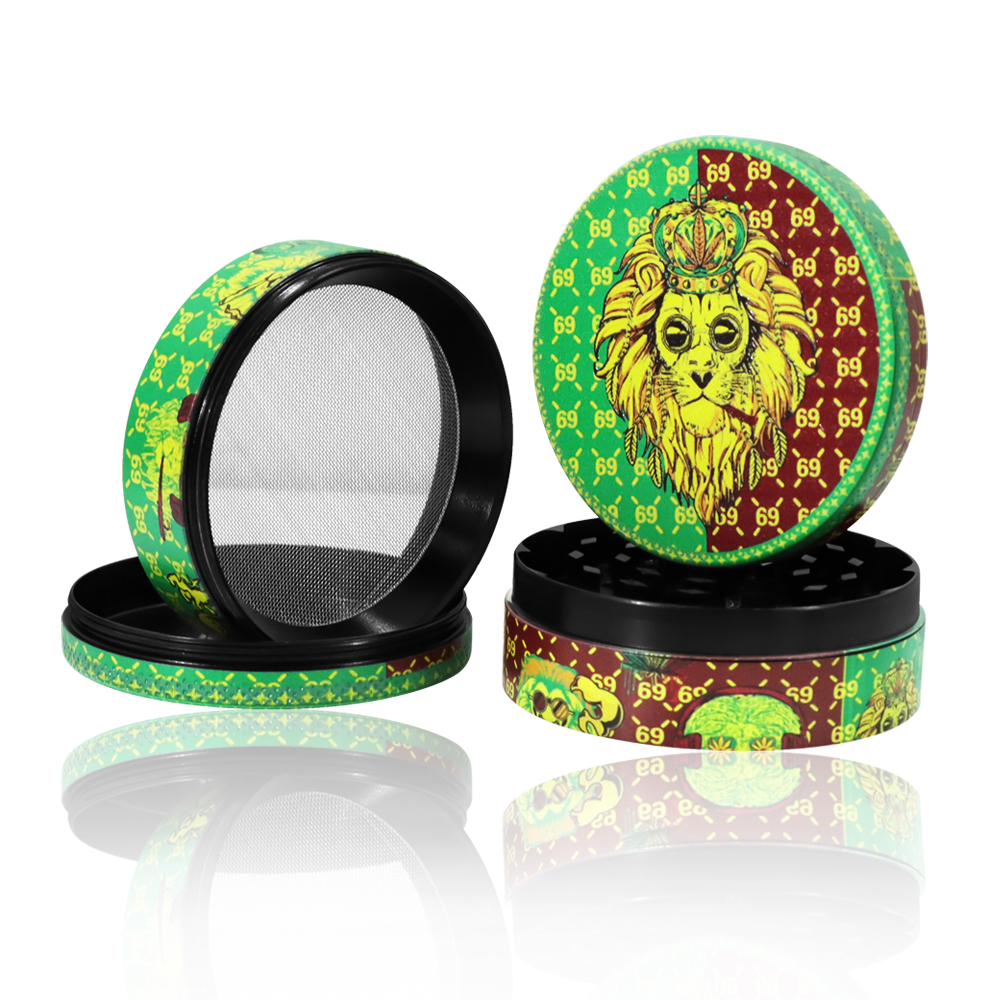 Zinc Alloy Tobacco Herb Grinder Metal Smoking Herbal Grinder Crusher Smoke Accessoires kitchen supplies