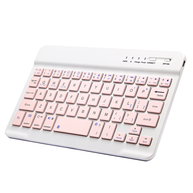 Pink Wireless Bluetooth Keyboard and Mouse Mini Spainish Keyboard Bluetooth Keyboard for Tablet IOS Android IPhone Ipad Keyboard