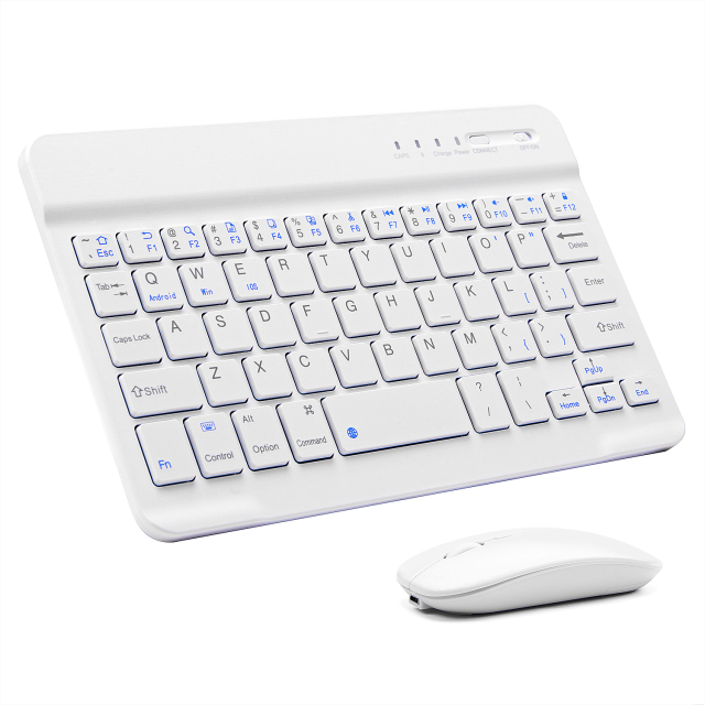 Pink Wireless Bluetooth Keyboard and Mouse Mini Spainish Keyboard Bluetooth Keyboard for Tablet IOS Android IPhone Ipad Keyboard