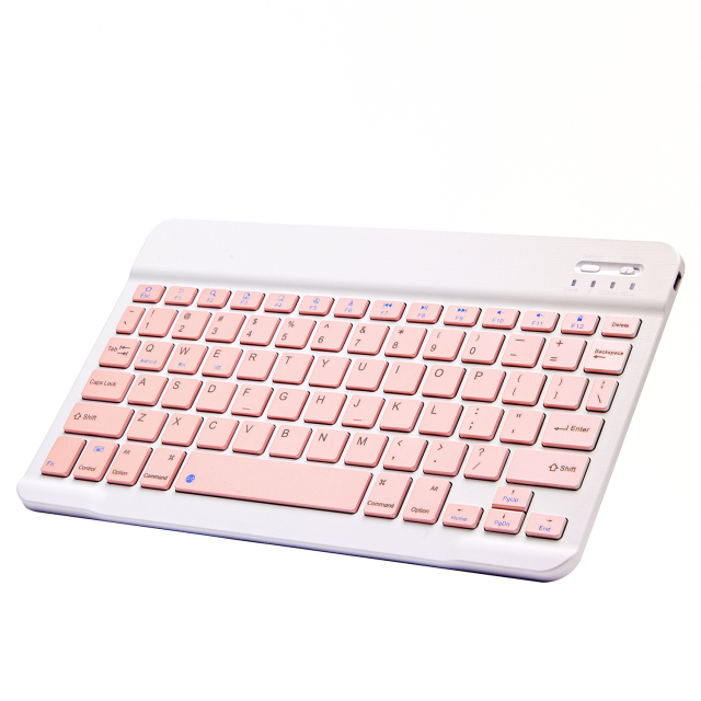 Pink Wireless Bluetooth Keyboard and Mouse Mini Spainish Keyboard Bluetooth Keyboard for Tablet IOS Android IPhone Ipad Keyboard
