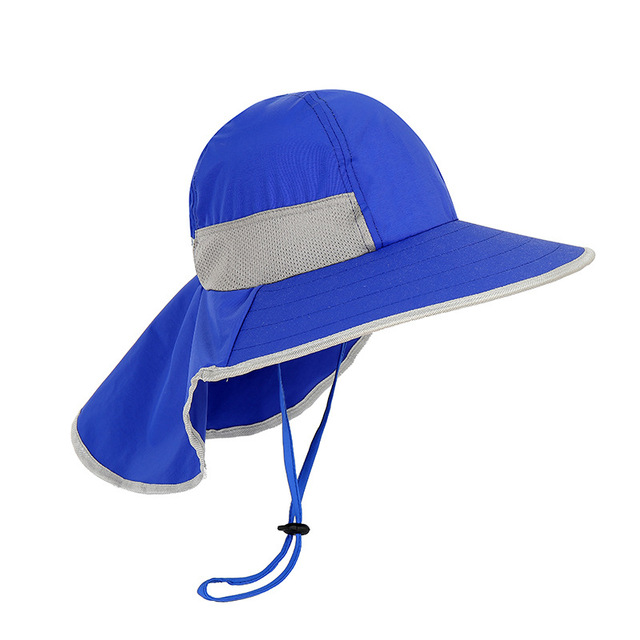 Kids Summer Hat Girls Boys Sun Hat With Neck Flap UV Protection Safari Hat Baby Child Summer Travel Cap 2-12 Years Old