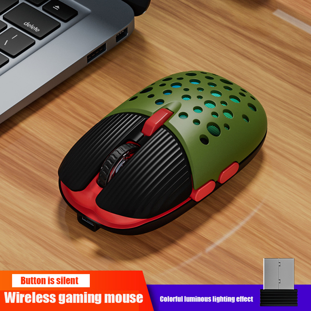 Rechargeable USB 2.4G Wireless RGB Light Honeycomb Gaming Mouse for Desktop PC Computers Notebook Laptop Mice Mause Gamer
