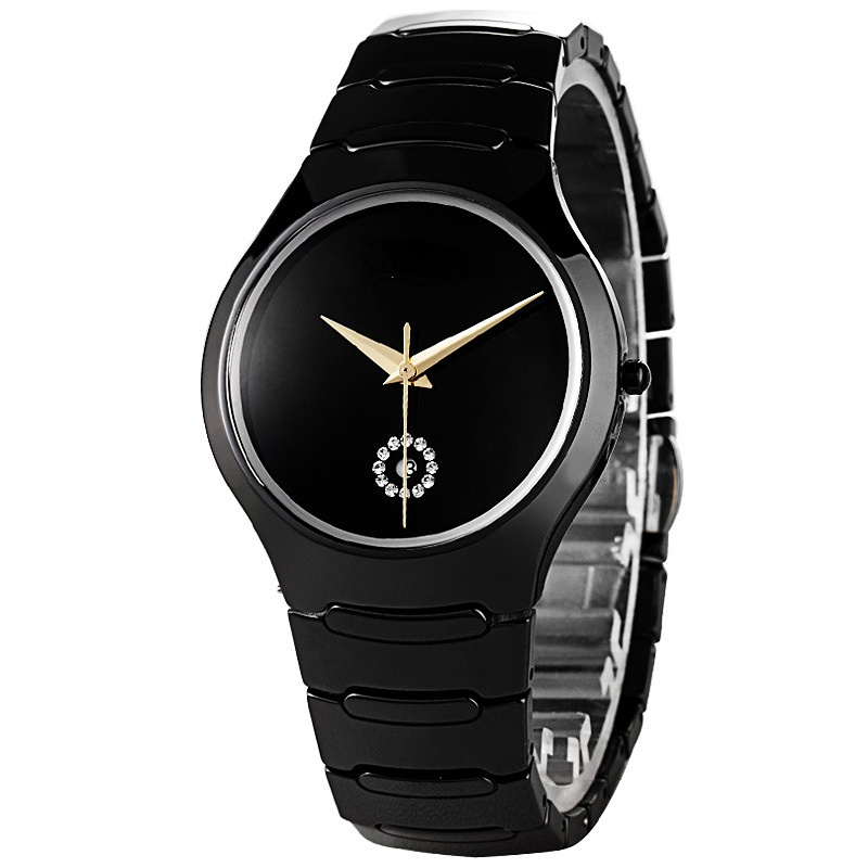 Ceramic Couple Watches Brand Luxury Black Lover Women Men