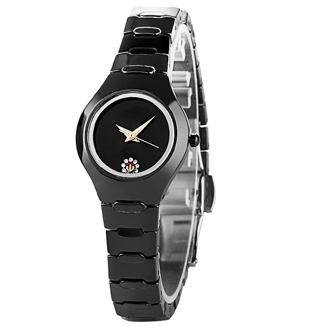 Ceramic Couple Watches Brand Luxury Black Lover Women Men