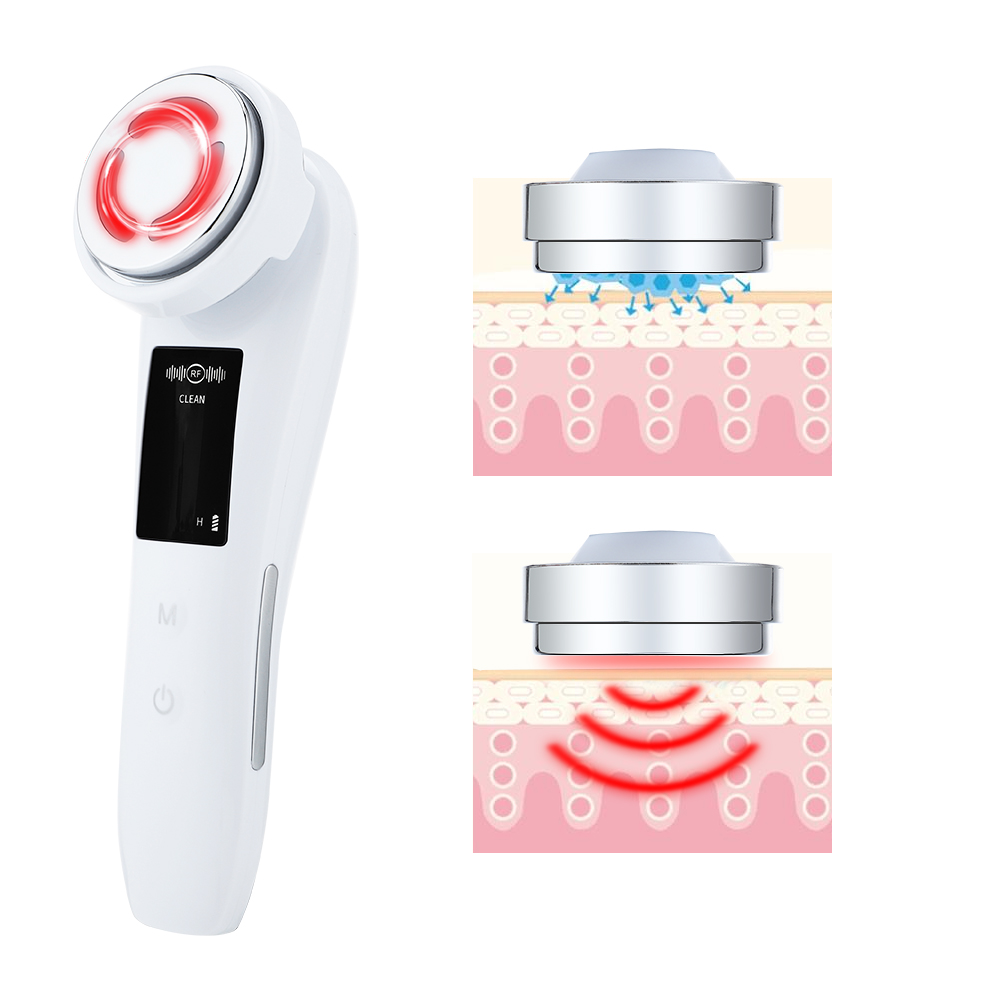 Photon Therapy Sonic Vibration Wrinkle Remover Hot Treatment Anti Aging Skin Cleaner