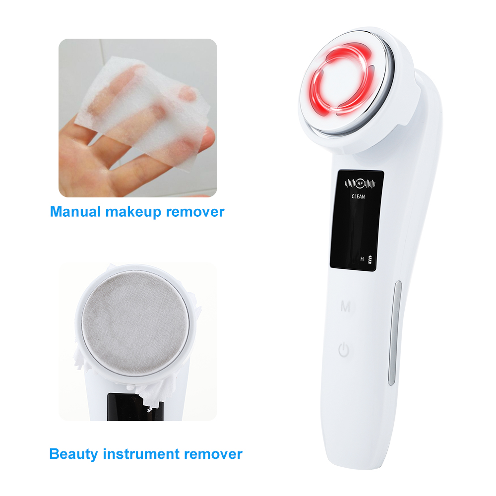 Photon Therapy Sonic Vibration Wrinkle Remover Hot Treatment Anti Aging Skin Cleaner