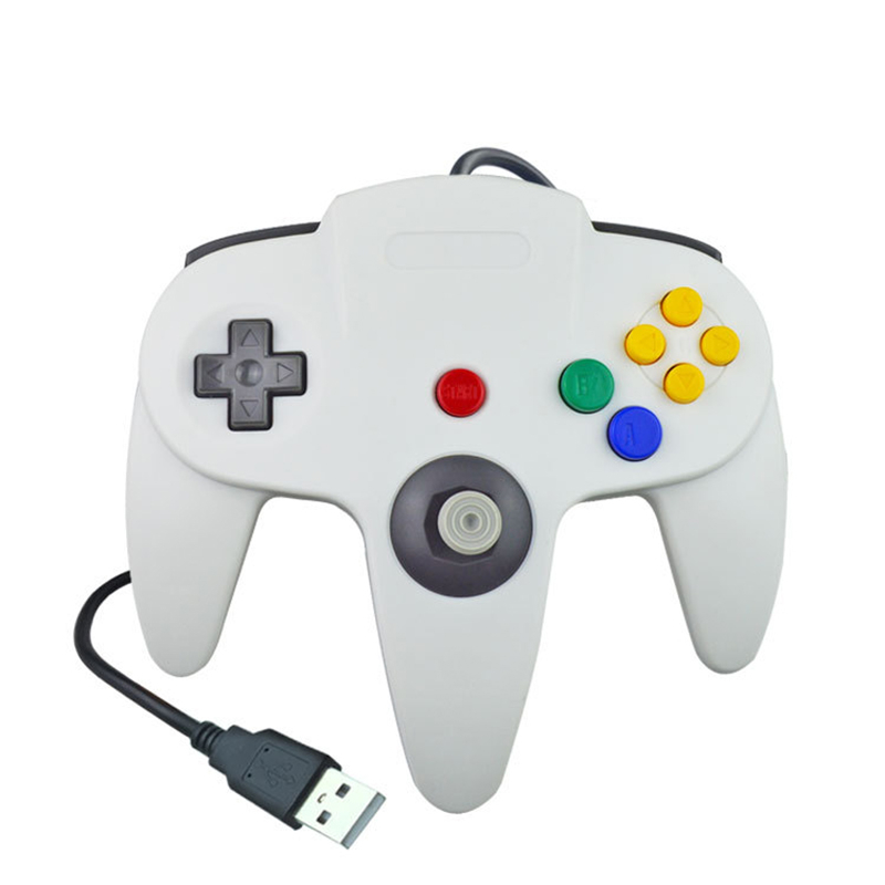USB Wired Gamepad for Nintendo 64 Host N64 Controller Gamepad Joystick for Classic 64 Console Games for Mac Computer PC