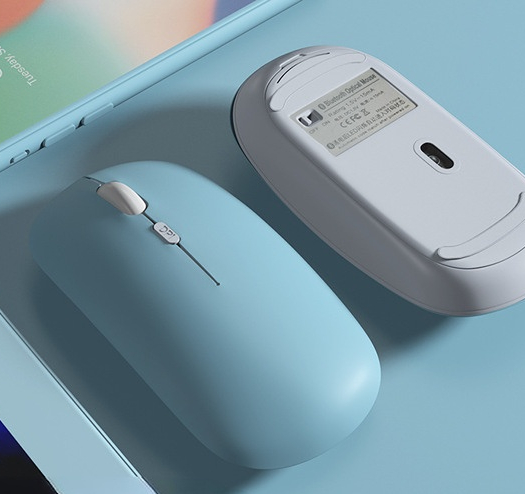 Mute Bluetooth Mouse For iPad Samsung Huawei Android Windows Tablet Battery Wireless Mouse For Notebook Computer pc With box
