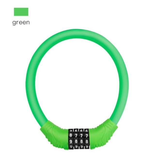 Bicycle Lock Mountain Bike 4 Digit Password Lock Anti-theft Portable Security Steel Chain Motorcycle Password Lock Universal