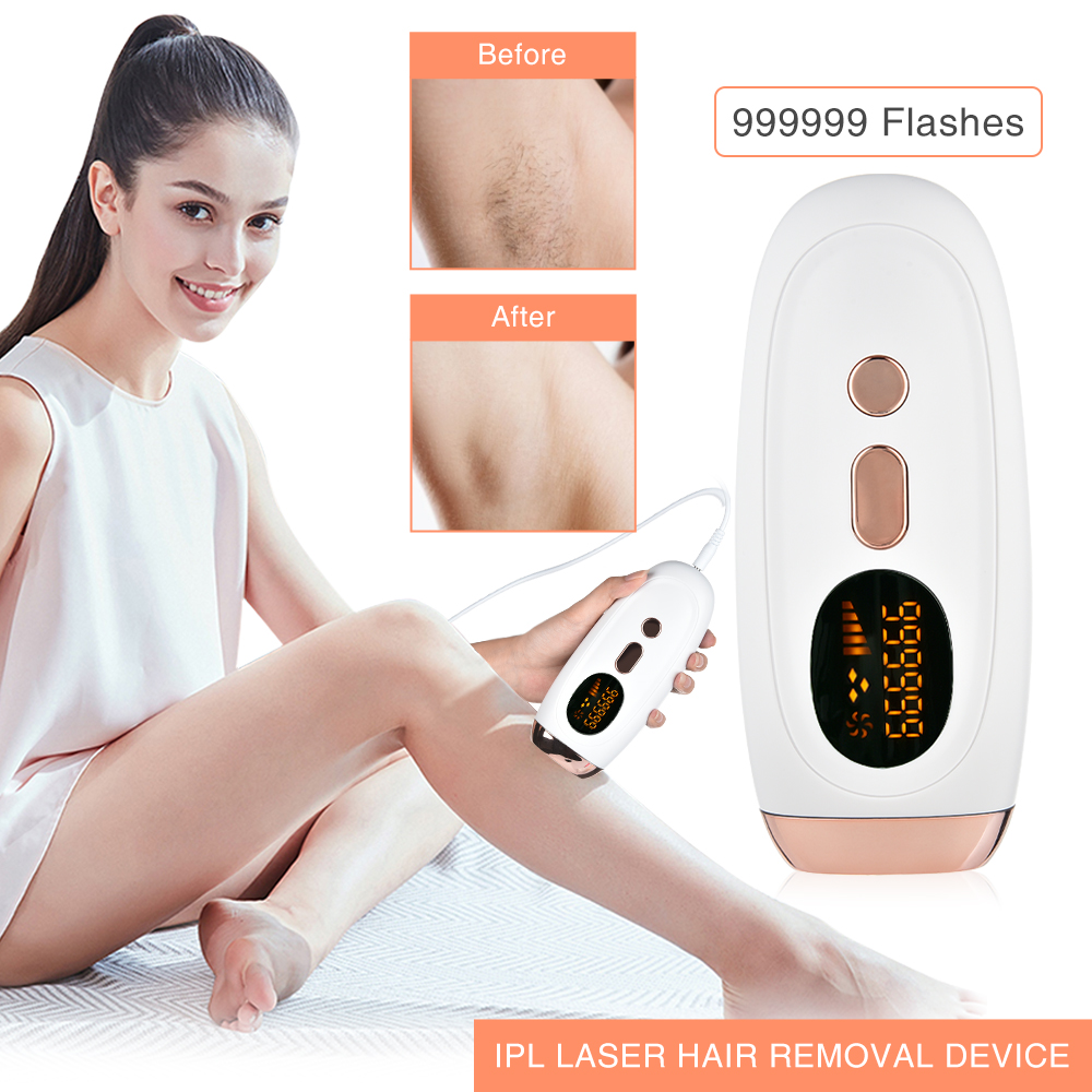 Laser Professional Hair Removal Painless Electric Epilator Pulsed Light Device