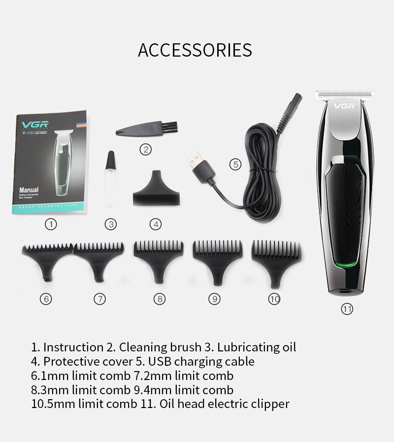 Hair Trimmer Waterproof Hair Machine Beard Trimer Face Hair Clipper Electric Hair Clippers