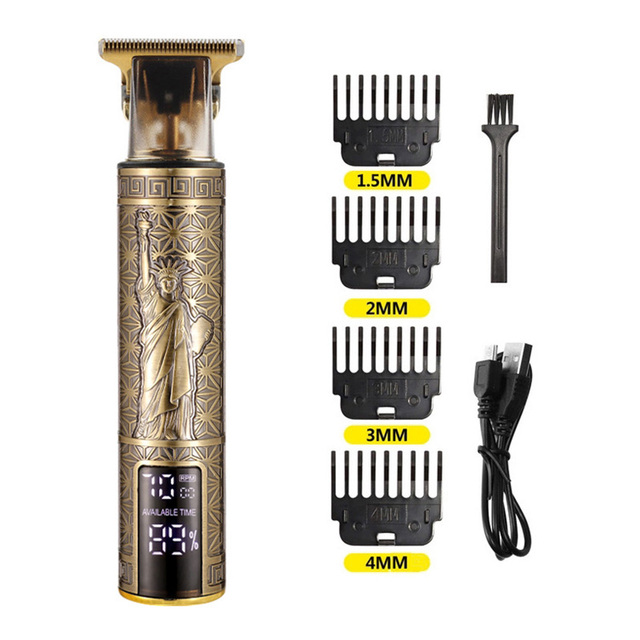 USB Electric Hair Clippers Professional Hair Trimmer Cordless Shaver Trimmer