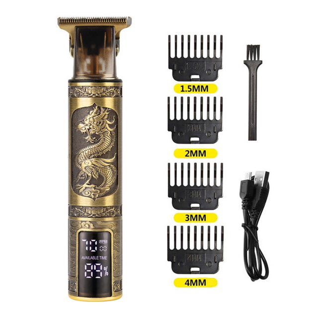 USB Electric Hair Clippers Professional Hair Trimmer Cordless Shaver Trimmer