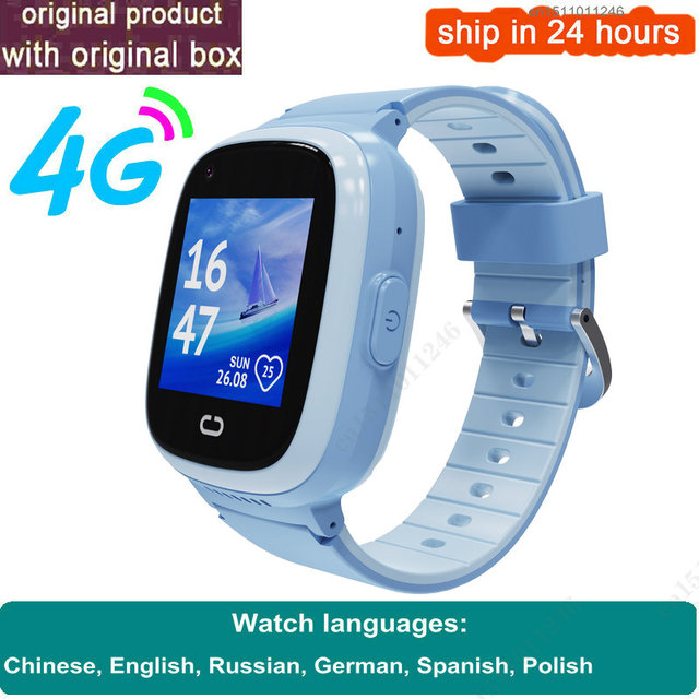 4G Smart Kids Phone Watch  Monitor Camera IP67 Waterproof Clock Child Voice Chat Smartwatch