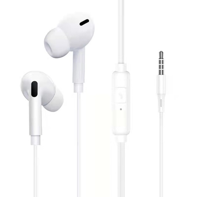 3.5mm Wired Earphones Microphone Bass Stereo Durable Cable Earbuds Sports Headphones for iPhone Samsung Xiaomi Huawei PC Headset