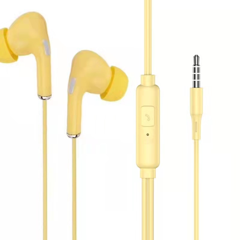 3.5mm Wired Earphones Microphone Bass Stereo Durable Cable Earbuds Sports Headphones for iPhone Samsung Xiaomi Huawei PC Headset