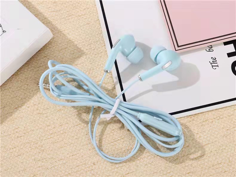 3.5mm Wired Earphones Microphone Bass Stereo Durable Cable Earbuds Sports Headphones for iPhone Samsung Xiaomi Huawei PC Headset