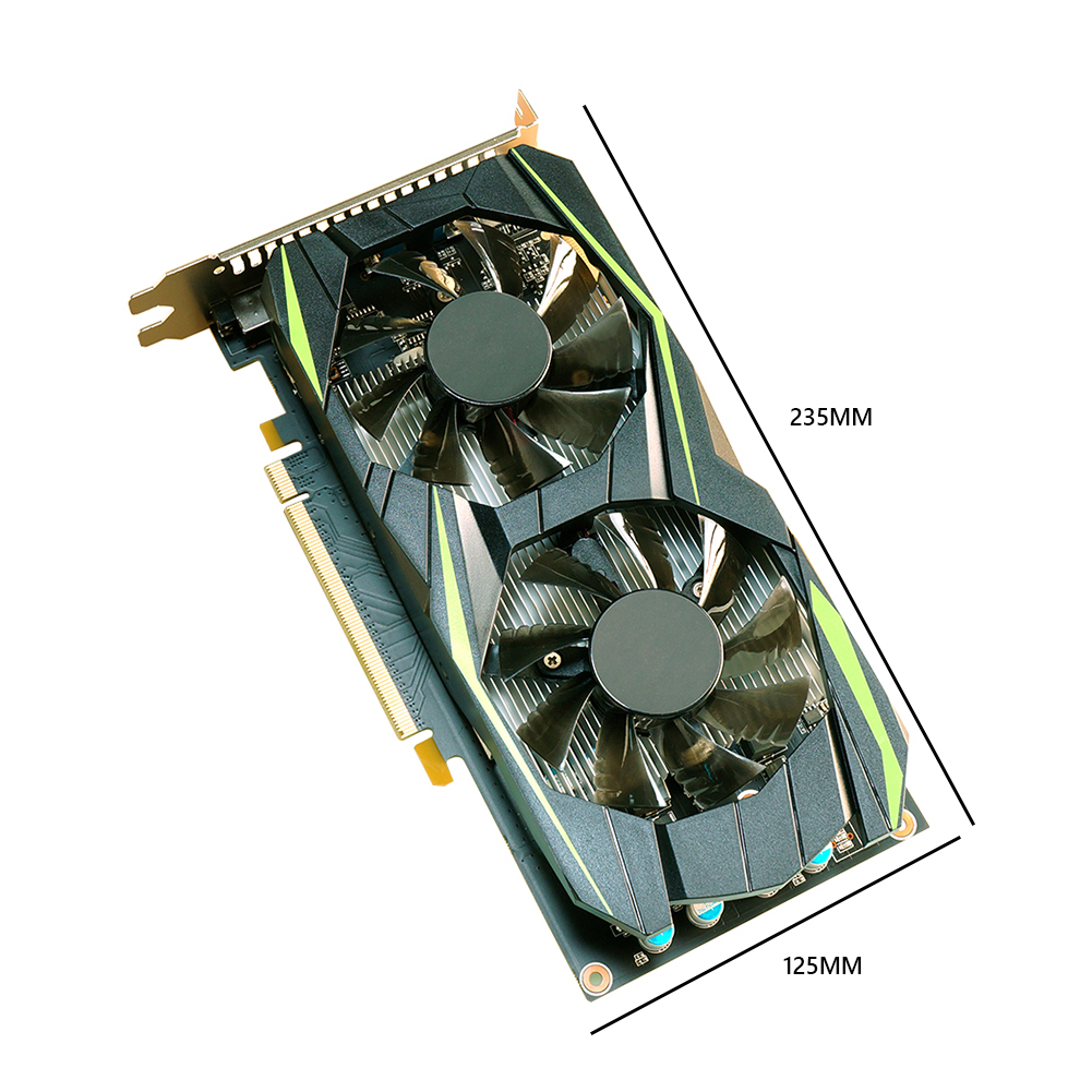 Video Card GTX550Ti GDDR5 128bit 4GB Gaming Graphics Card NVIDIA Chip Desktop Video Card with Cooling Fan VGA+DVI Game Accessory