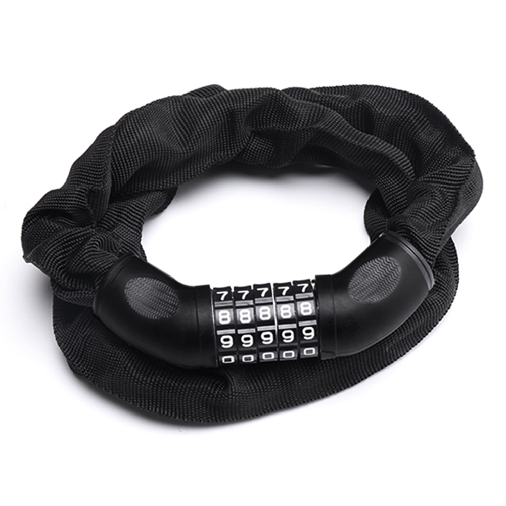 Bicycle Lock Steel Cable Chain Security Safety Bike Password 5 Digit Lock Anti-Theft Combination Number Bike Cable Lock