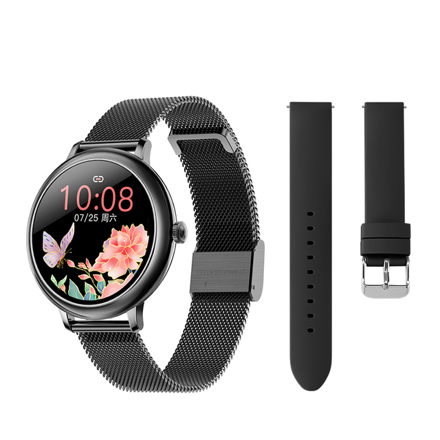 2022 NEW Stylish Women's Smart Watch Luxury Waterproof Wristwatch Stainless Steel Casual Girls Smartwatch For Android iOS