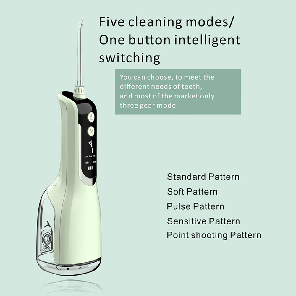 Portable Flosser USB Rechargeable Electric Dental Scaler Oral Care Water Flosser Intelligent Display Large Screen Teeth Cleaner