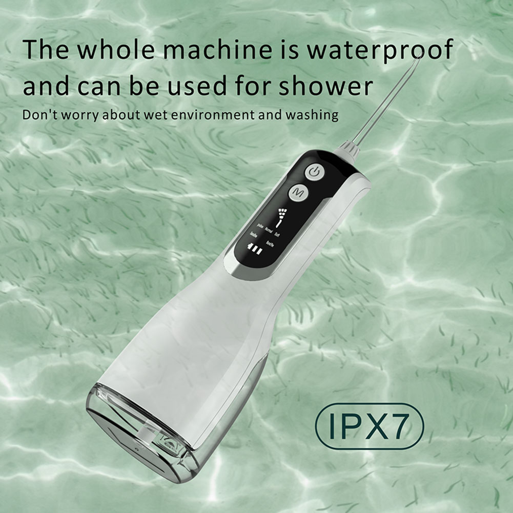 Portable Flosser USB Rechargeable Electric Dental Scaler Oral Care Water Flosser Intelligent Display Large Screen Teeth Cleaner