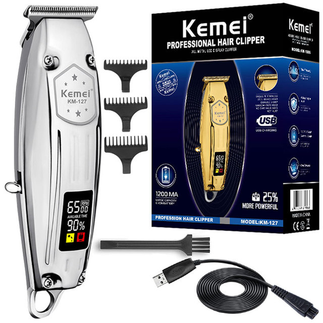 barber electirc hair trimmer LCD display professional beard trimme