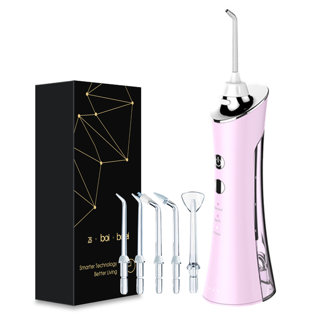 Oral Irrigator Syringe Water Flosser Portable Electric Tooth Dental Water Jet USB Rechargeable 150ML IPX7 Teeth Cleaner