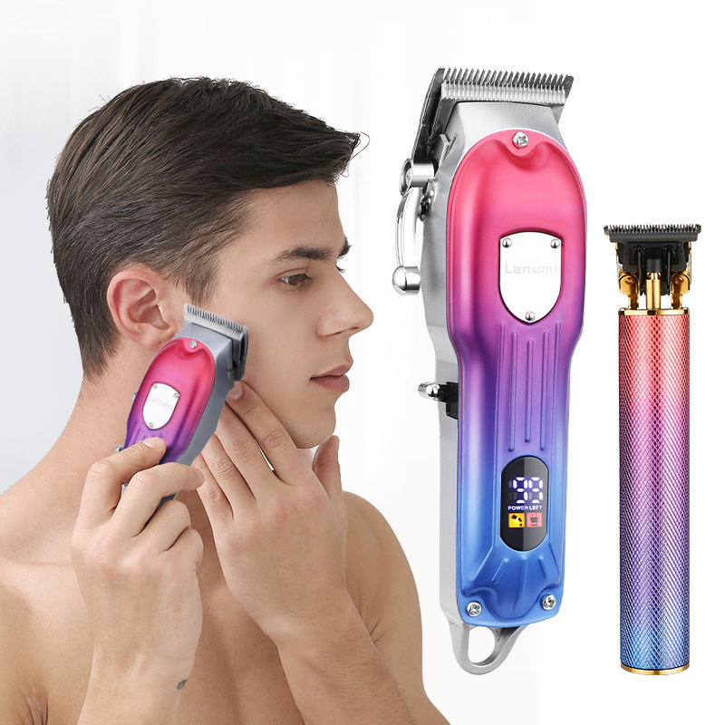 Professional metal housing combo kit electric hair trimmer for men rechargeable