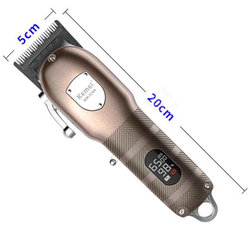 electric LED hair trimmer metal housing professional cord cordless adjustable